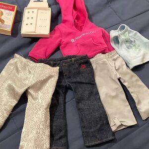 American girl doll outfits and earrings